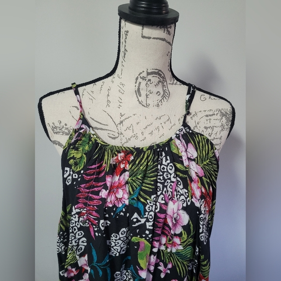 BOHO ME COLLECTION maxi dress floral pattern in 1X - Picture 6 of 12